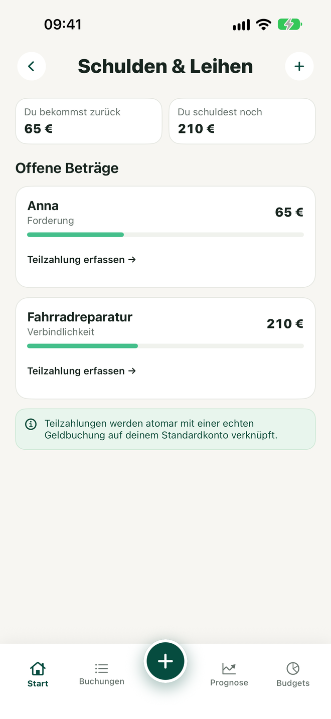 Schulden und Leihen