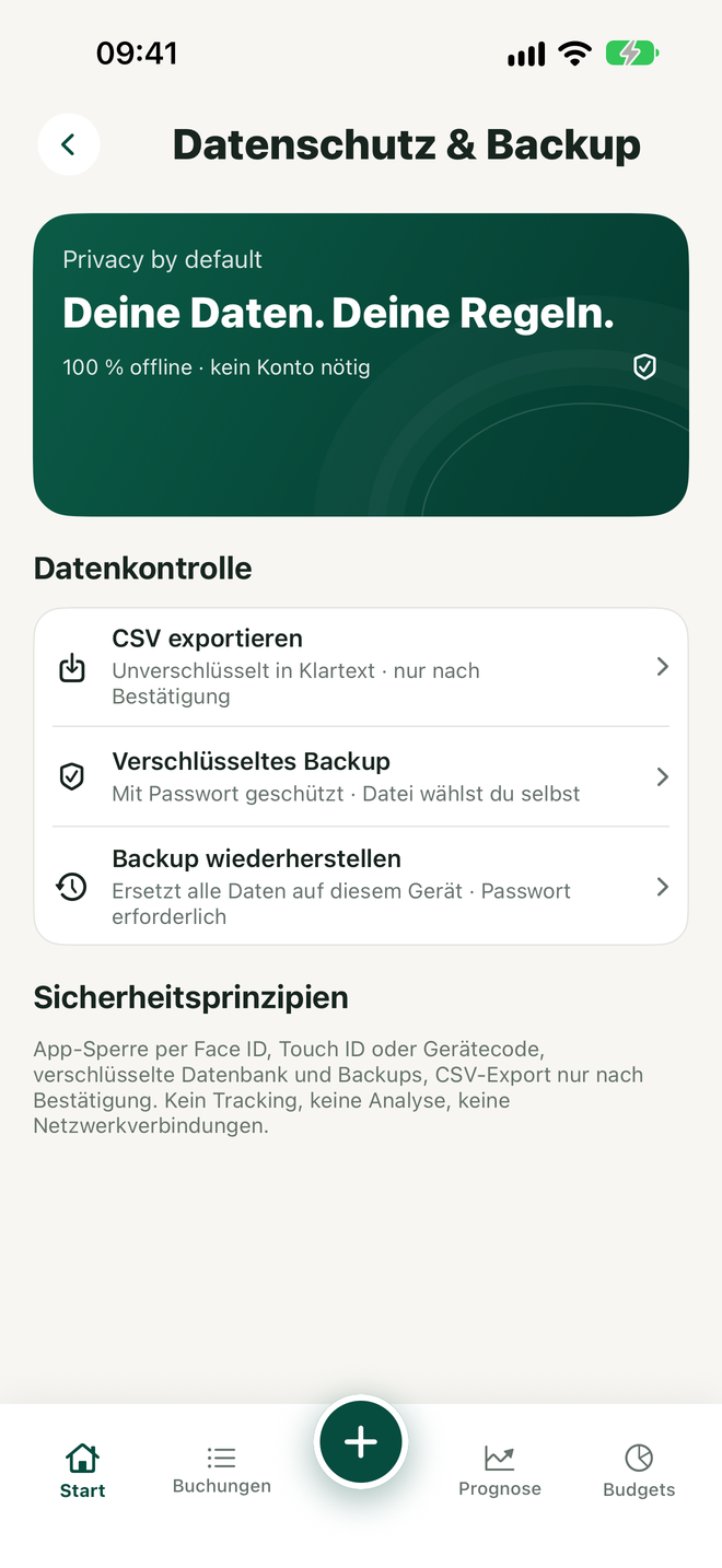 Datenschutz & Backup